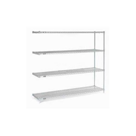 Global Equipment Nexel    Stainless Steel Wire Shelving Add-On 60"W x 24"D x 86"H A24608S